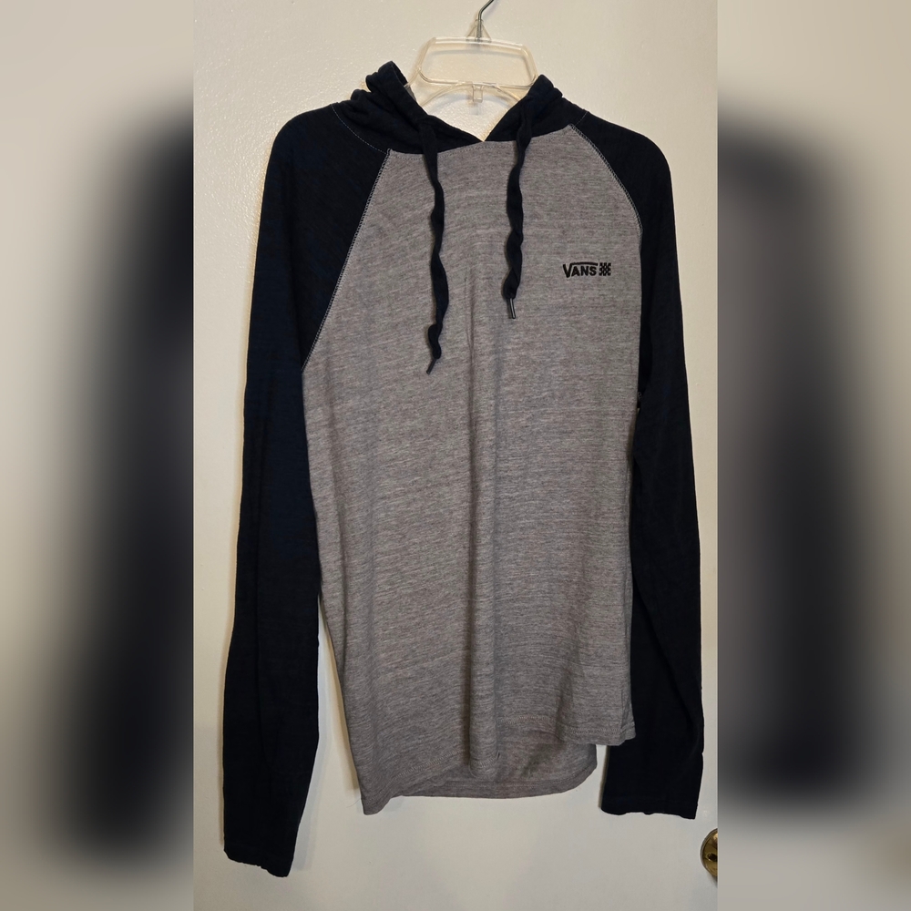Vans hooded, long sleeve shirt, Size Medium